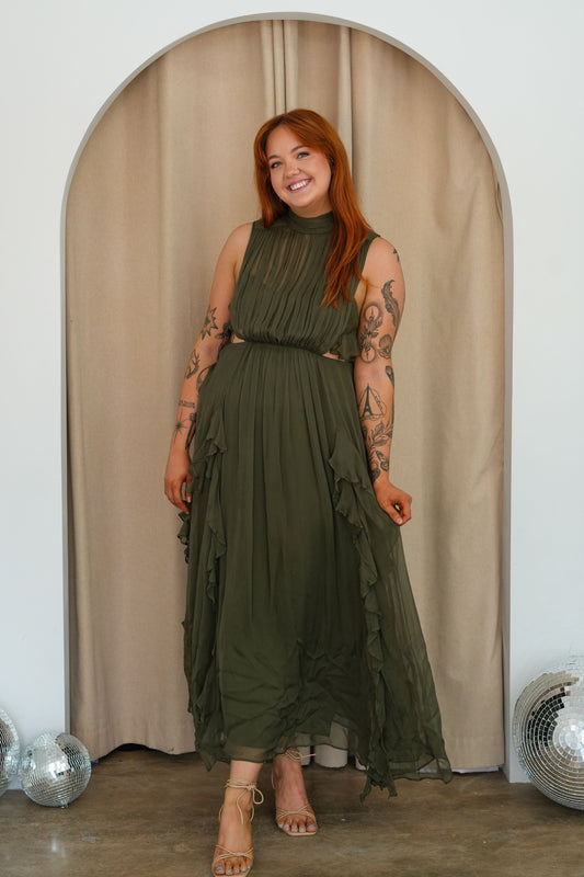 Shona Joy Oden Maxi Dress (SIZE 12)